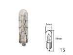 glass socket BULB 12V T5, W2x4.6d