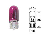 glass socket BULB 12V T10, W2.1x9.5d