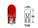 glass socket BULB 12V T10, W2.1x9.5d