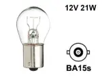 Metallsokliga BULB 12V P21W,  BA15s