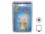 Metal socket bulb pair 12V P21W,  BA15s