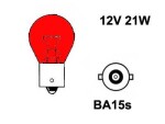 Metallsokliga BULB 12V P21W, BA15s