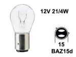 Metallsokliga BULB 12V P21/4W, BAZ15d