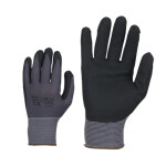 126/10 nylon/nitrile glove rough nitrile palm