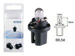 with plastic socket BULB 12V 1.2W (B8.5D)