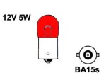 Metallsokliga BULB 12V R5W, BA15s