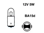 Metallsokliga BULB 12V R5W, BA15d
