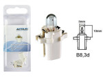 with plastic socket BULB 12V 2W (B8.3D /9.5mm)