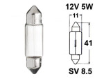 licence plate bulb 12V 11x44mm SV8.5, T10.5x43