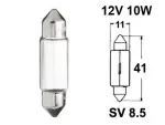 licence plate bulb 12V 11x41mm SV8.5, T10.5x43