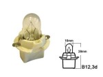 with plastic socket BULB 12V 2W (B12.3D)