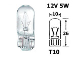 glass socket BULB 12V T10, W5W, W2.1x9.5d