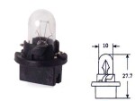 with plastic socket BULB 12V