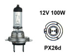 halogen bulb H7 12V 100W, (PX26d)