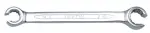 Wrench ring open, Double sided, 12- Point 15° dimensions meter: 22x24 mm, finish: chrom Satin