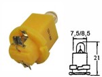 pulb 12V 1.5W BAX yellow 12V