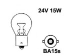 Metallsokliga BULB 24V P22, BA15s