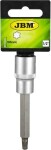 1/2" long Star Bit Sockets torx t50. 100mm satin cr-van. hanging packaging jbm