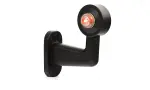WAS horn type side Side marker light . 90 degrees short white- red, right side, LED 12-24V