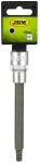 1/2" socket bit long hex 8mm. 140mm satin cr-van. hanging packaging jbm