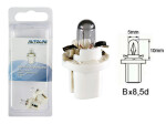 with plastic socket BULB 12V 1.1W (Bx8.5D)