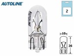 glass socket BULB pair 24V 5W, (T10, W2.1x9.5d)