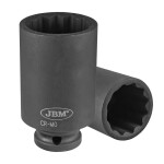 1/2" long impact socket 14mm. 12-point. cr-mo. hanging package etc.