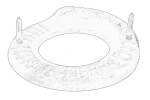 coil spring washer lower/rear suitable for: FORD GALAXY II, MONDEO IV, S-MAX 05.06-06.15