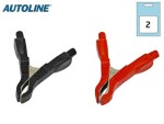 battery cable crocodile 50A red / black,