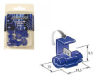 receptacle blue, 10pc blister pack