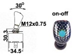 lever switch RALLY 0-1 LED blue 12V