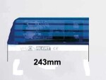 spare glass 243mm panel, blue, otsaklaas