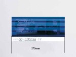 spare glass 273mm panel, blue, keskklaas