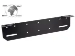 additional light frame 389mm number plate rear, black