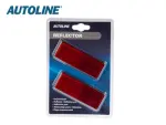 Helkurpaar 96x38mm red, blister 2pc, adhesive