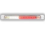 LED rear fog- /reverse gear light 12-24V 237x20.5x22mm