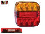 LED rear light 12V 107x107x23mm