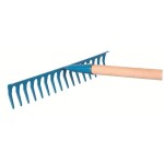 rake 16 tines, wooden handle