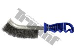 wire brush, plastic handle, 1pc triumf