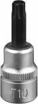 3/8" Star Bit Sockets torx tx t10. satin cr-van. hanging packaging jbm