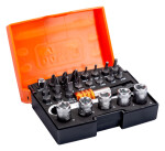 Bit set with bits, sockets, ratchet, adaptors,holder