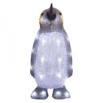 decoration 20 LED pingviin 20x35cm cold light taimer