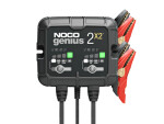 Battery charger, for two battery 6/12V 132x114x48mm 2 x 2A Genius 2X2