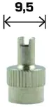 valve cap, VC-2, metal.