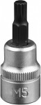 3/8" socket bit 12-star xzn m5. satin cr-van. hanging packaging jbm