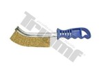 brush brass, plastic handle triumf
