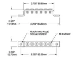 Klemmiliist 48V 13x95x14.5mm 6 pc.