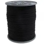 Braided rope 2mm polypropylene black