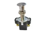 pull switch on-off, with 16mm chrome button