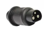 3-pin, plug plastic (small)